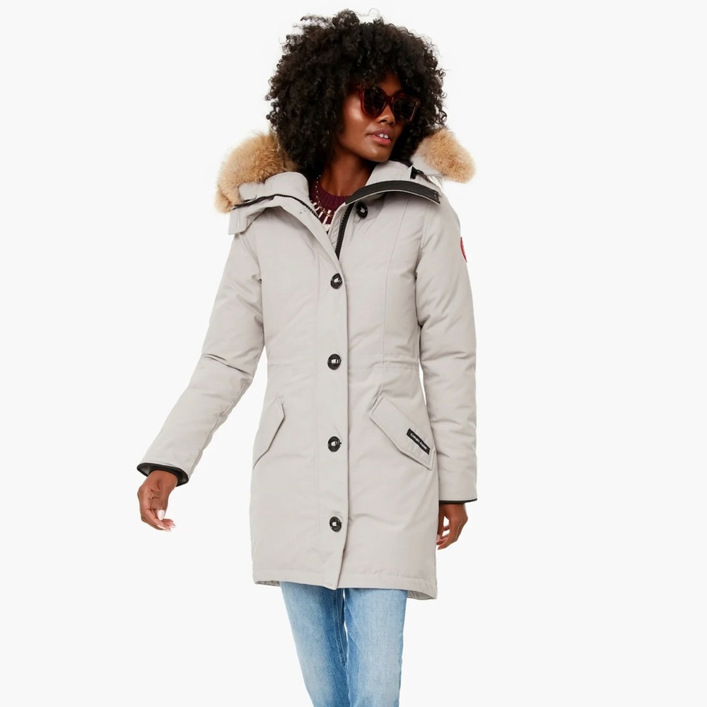 Canada Goose rossclair silver gray with fur